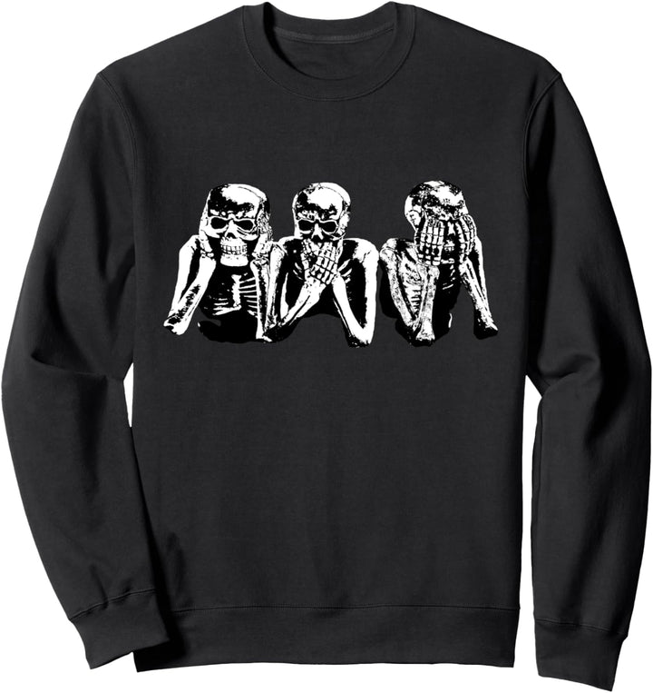 Fun Lustiges Motiv Skull Totenkopf Sweatshirt