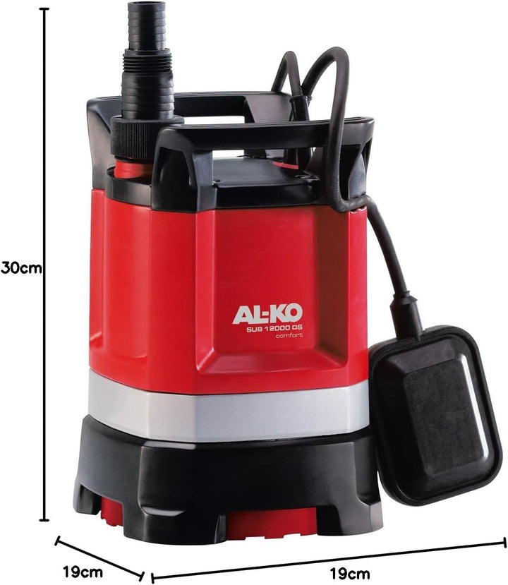 AL-KO Klarwassertauchpumpe SUB 12000 DS Comfort (550 W Motorleistung, 9.500 l/h max. Fördermenge, 8