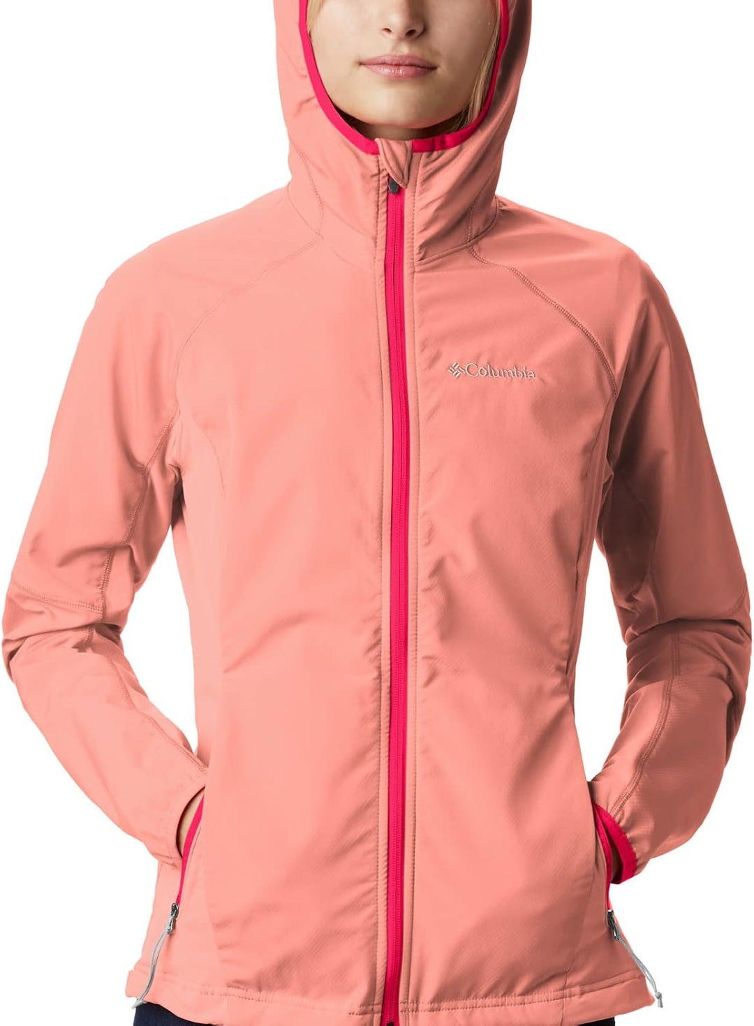 Columbia Damen Softshelljacke Sweet As Hoodie S Coral Reef, S Coral Reef