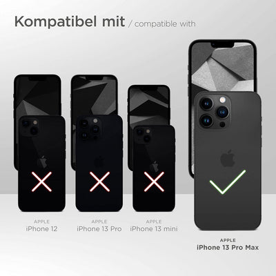 ONEFLOW Handykette 'Twist Strap' kompatibel mit Apple iPhone 13 Pro Max Hülle zum Umhängen transpare