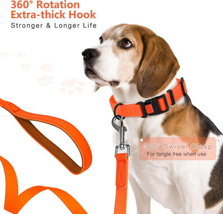 IOKHEIRA Trainingsleine für Hunde, wasserdichte Hundeleine mit Gepolstertem Griff 5m/10m/15m/20m, PV