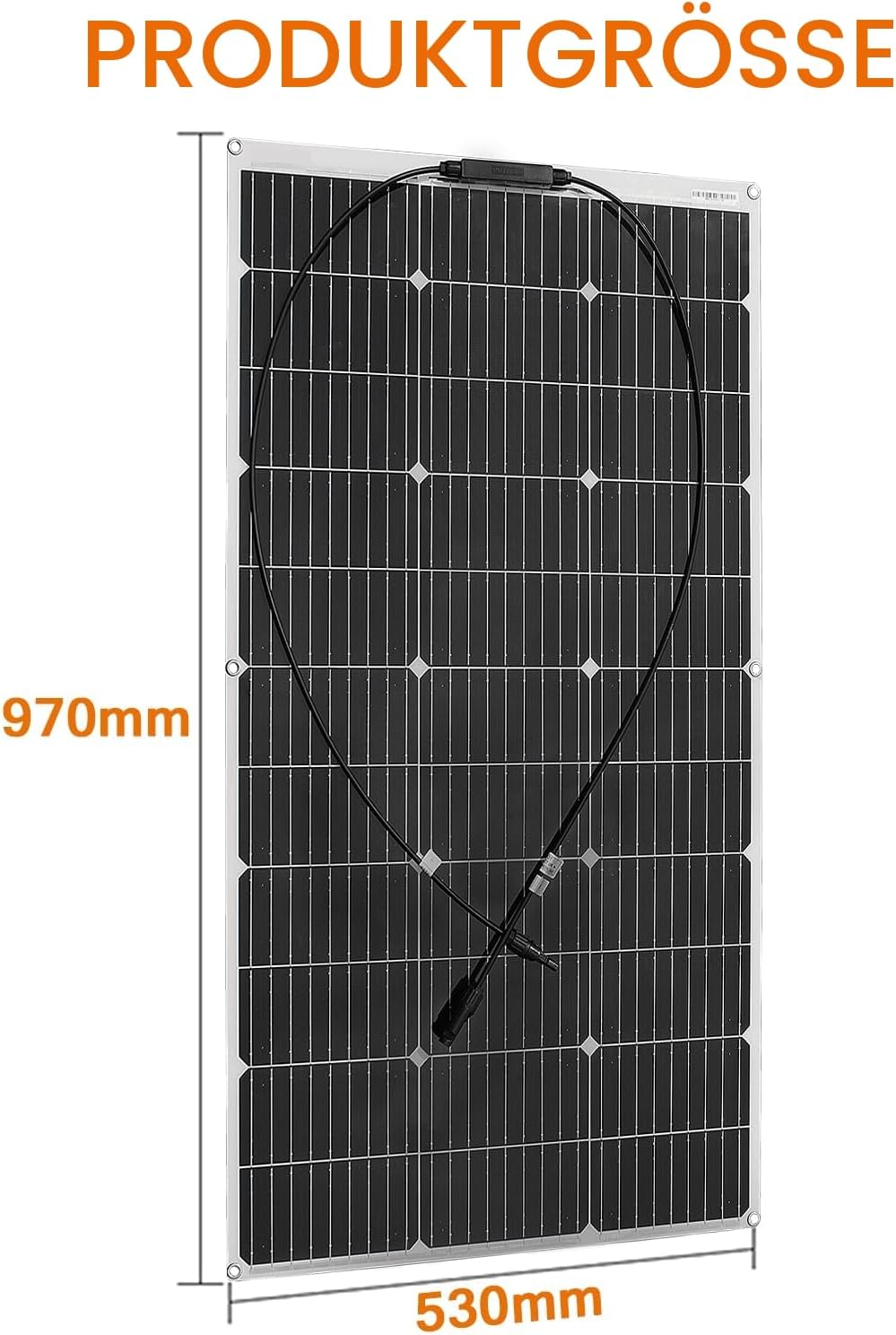 400 Watt Solarpanel Flexibel Kit 12V/24V Off-Grid System: 4 Stück 100W Monokristalline Solarmodule m