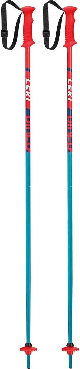 LEKI Neolite Carbon Skistöcke 75 cm Petrol/Neonrot, 75 cm Petrol/Neonrot
