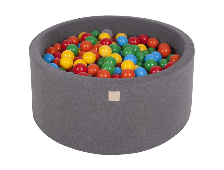 MEOWBABY Bällebad Baby - Rund 90x40cm Ball Pit für Kinder ab 1 Jahr mit 300 Bälle - Weiches & Sicher