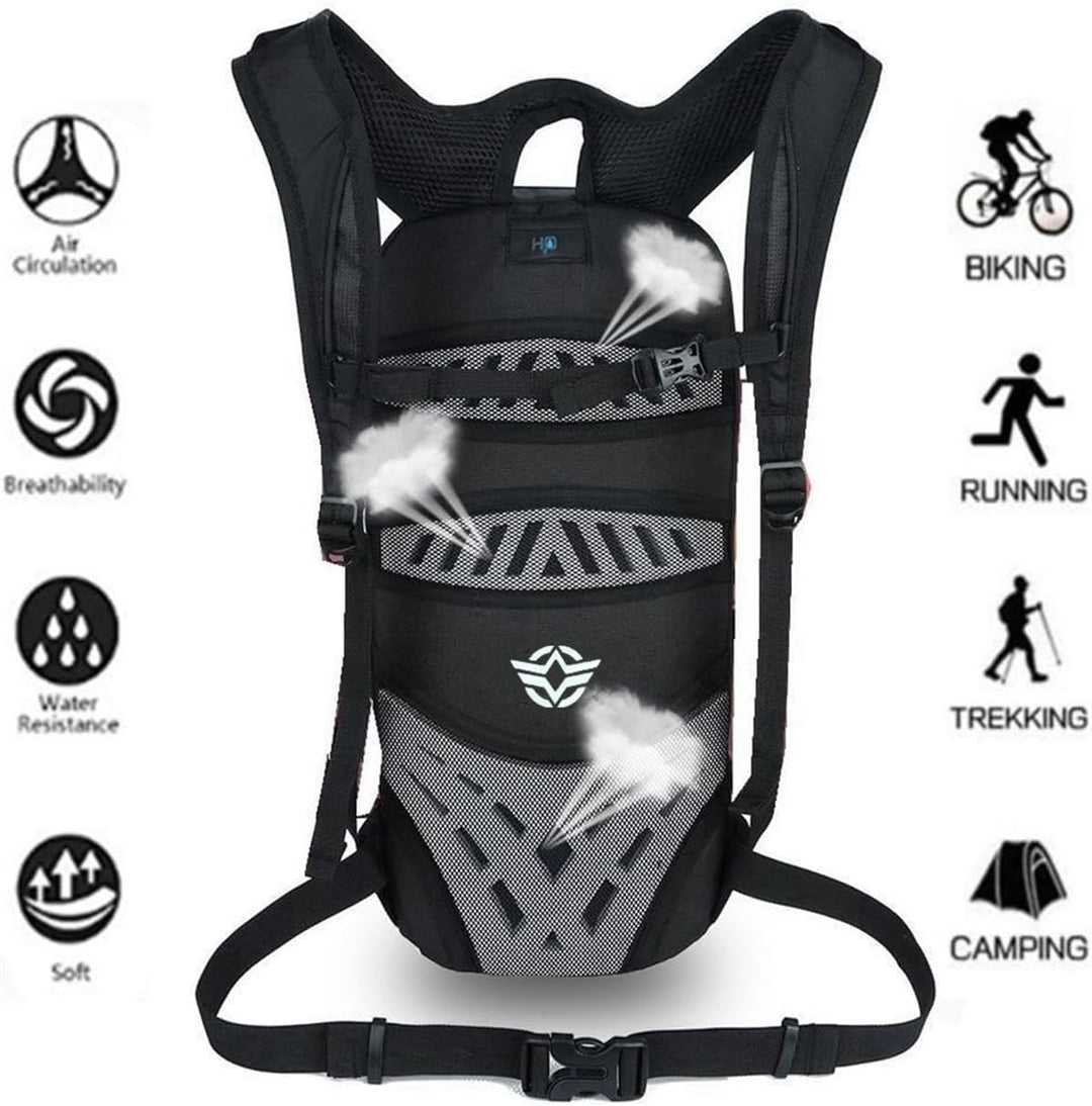 WINDCHASER Kleiner Fahrradrucksack Trinkrucksack Wasserdicht Rucksäcke für Wandern Klettern, Fahrrad