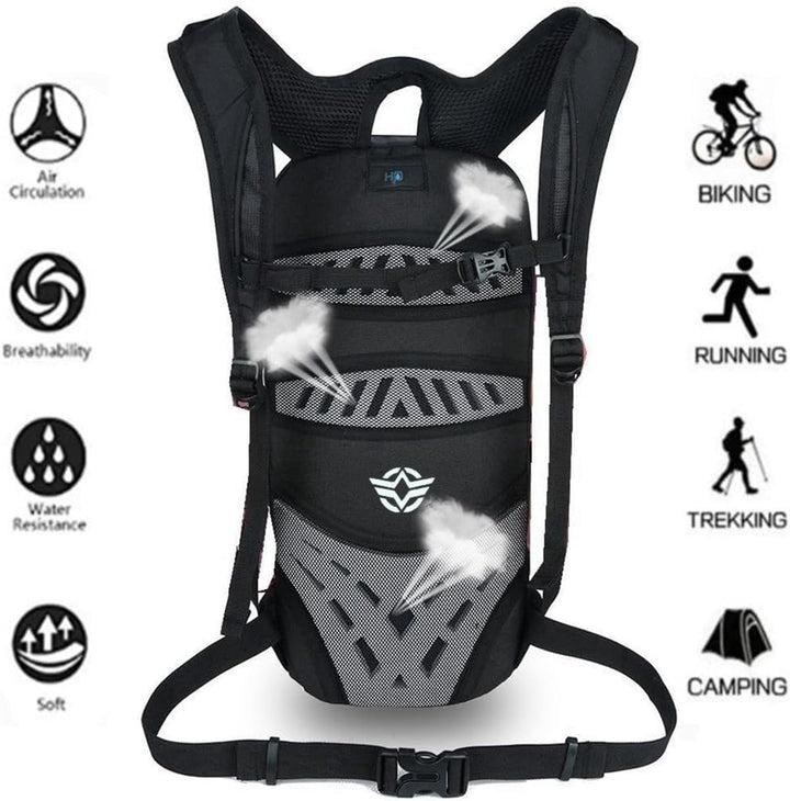 WINDCHASER Kleiner Fahrradrucksack Trinkrucksack Wasserdicht Rucksäcke für Wandern Klettern, Fahrrad
