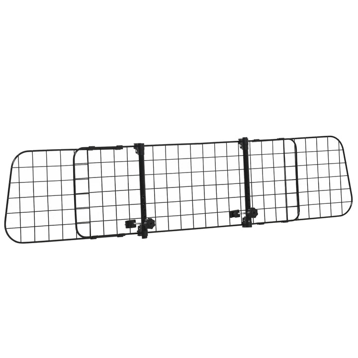 PawHut Hundegitter Auto Universal Autoschutzgitter für Hunde mit Stufenlos Verstellbare Breite, Tren