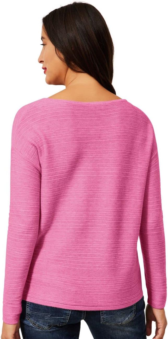 Street One Damen A302025 Strickpullover (1er Pack) 38 Pink Crush Melange, 38 Pink Crush Melange