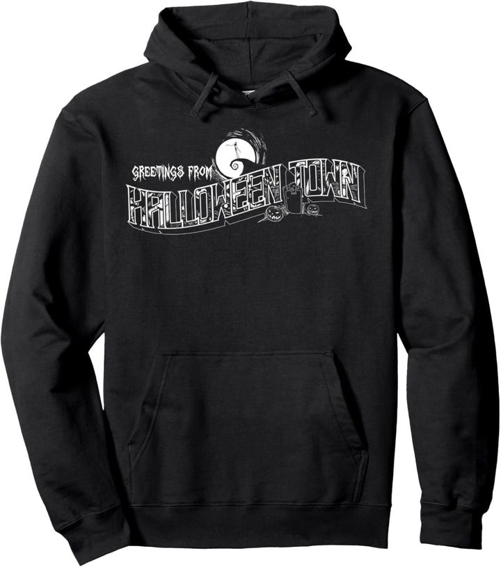 Disney Nightmare Before Christmas Grüsse Halloween Town Pullover Hoodie