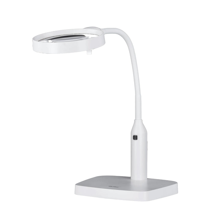 Rollei Tischlupe mit LED-Licht und Gelenk-Arm – 1,8X und 3,3X Vergrösserung, 6 LEDs mit Einstellbare