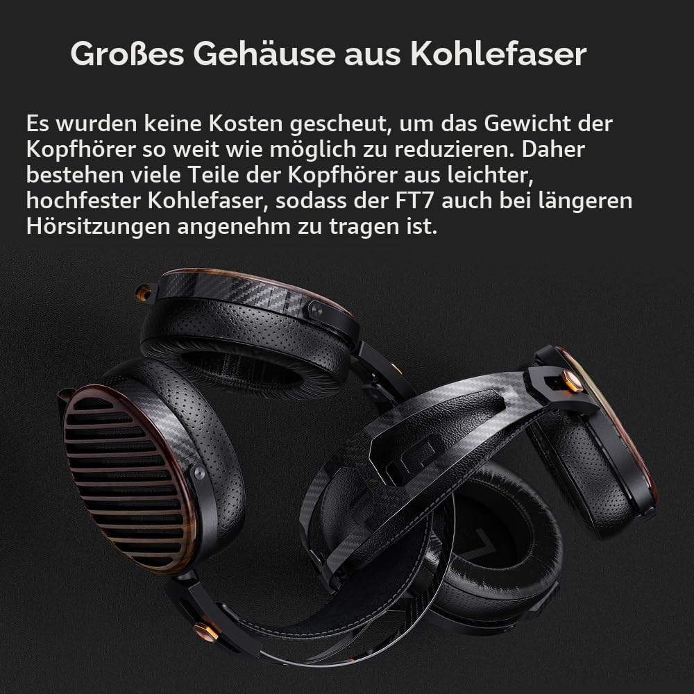FiiO FT7 Flagship Over-Ear-Kopfhörer mit offener Rückseite