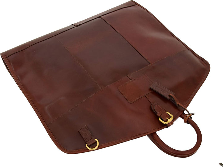 Luxus Leder Anzug Tragetasche Brandy Suiter Case Kleid Kleiderabdeckung Reisetasche - Finley