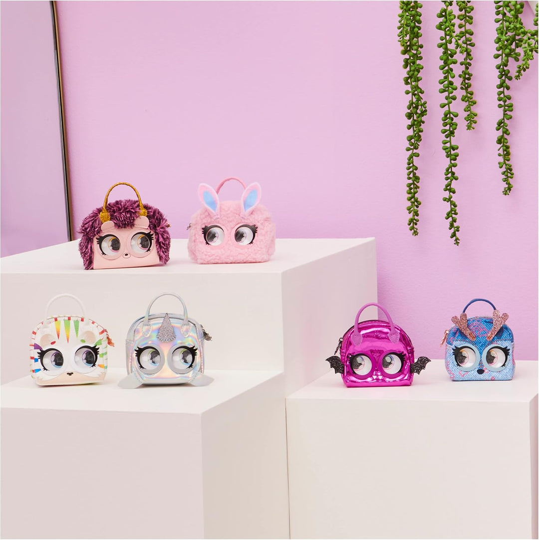 Purse Pets Micro – 2 Mikrofone – Mini-Begleiter für Handtaschen – 2 kleine Tiere zum Aufhängen Gürte