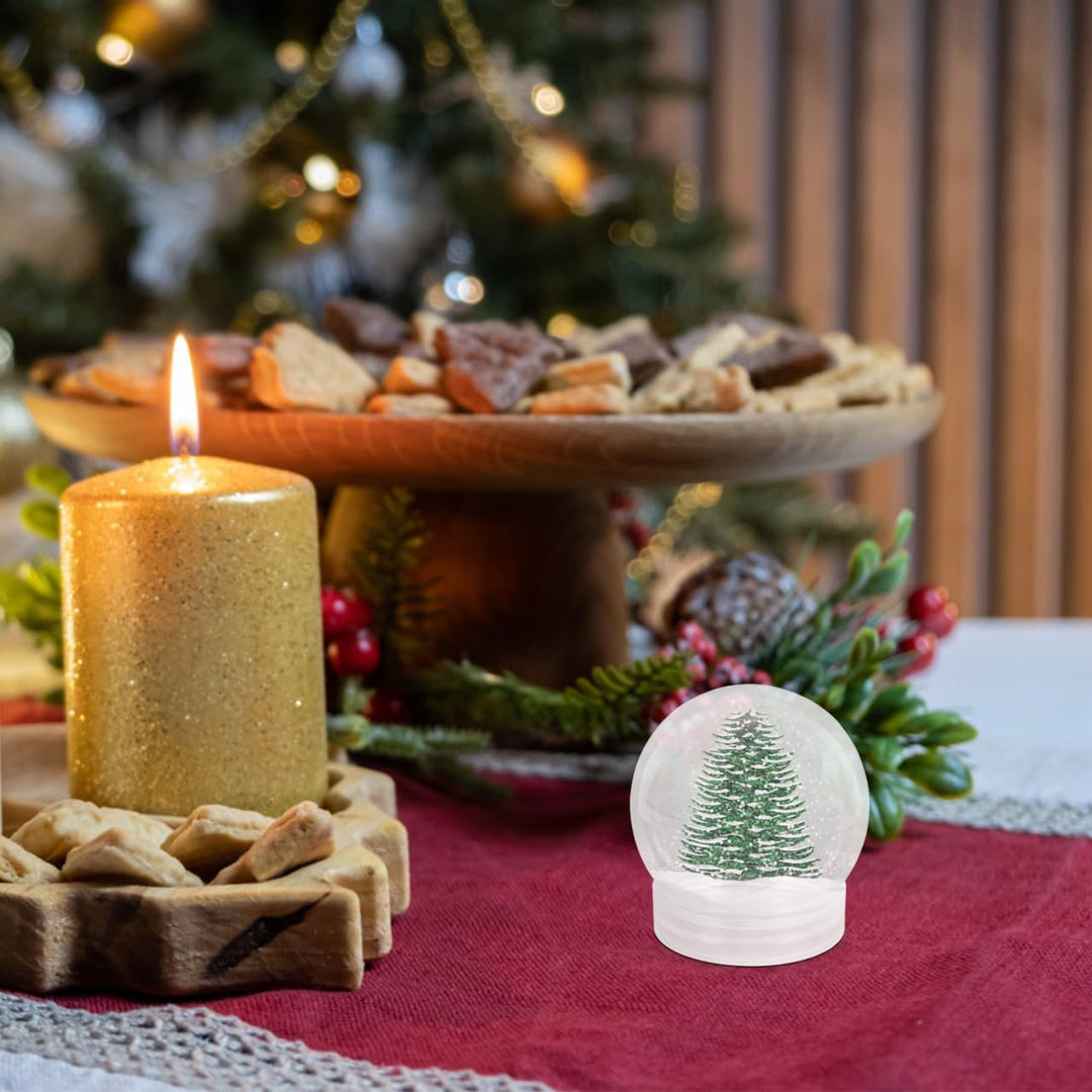 Operitacx 10 StüCk Schneekugel Weihnachten Selber Machen Mit Schraubverschluss, 150ml Transparent Sc