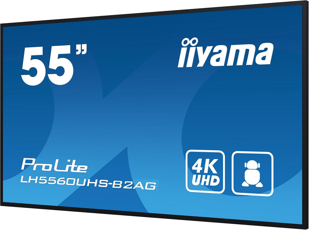 iiyama Prolite LH5560UHS-B2AG 139cm 54.6" Digital Signage Display VA LED Panel 4K UHD HDMI Audio-Out