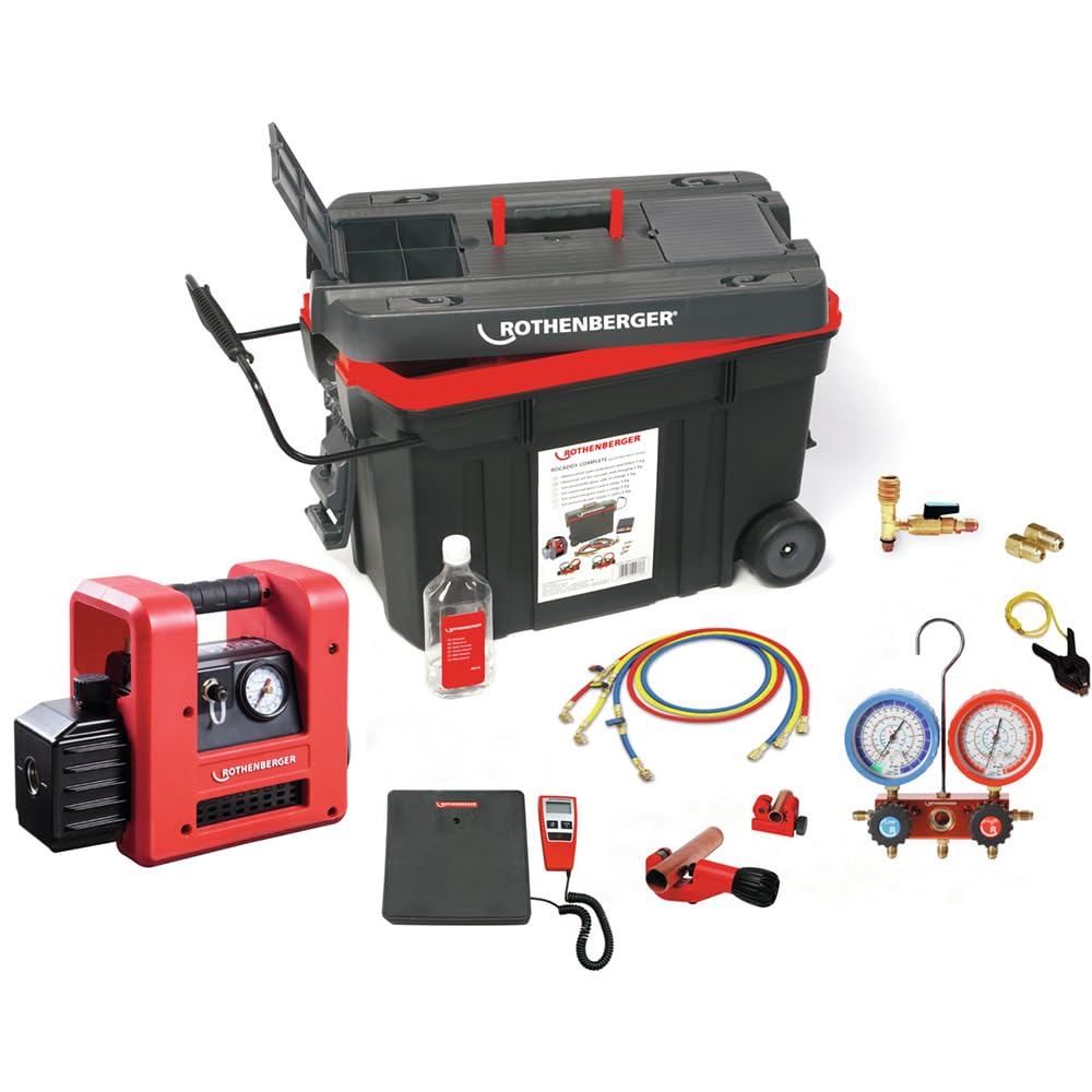 ROTHENBERGER 1000002560 ROCADDY 120 R32 Evakuieren und Befüllen Set, Analog
