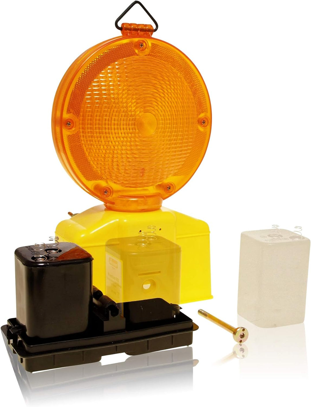 LED-MARTIN® 2er Sparset Warnleuchte - gelb - automatische TAG/Nachtschaltung - Blinklicht - Warnleuc