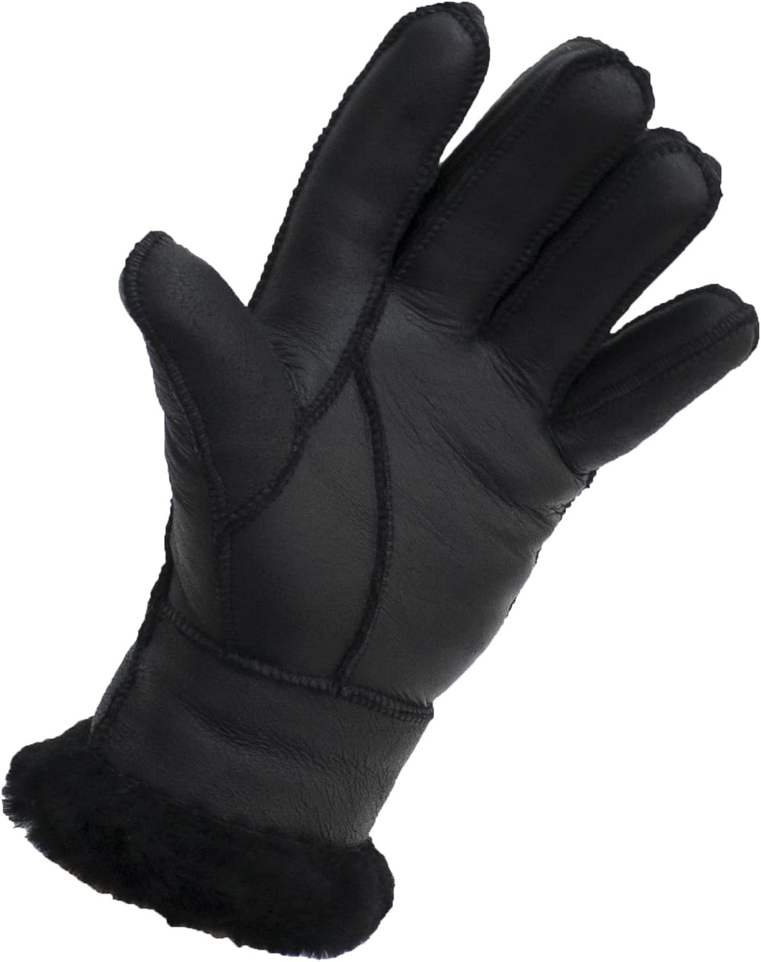 Reissner Lammfelle Fingerhandschuhe HDS-FINGER2 Merino Lammfell Nappa Leder in schwarz, beige und wa
