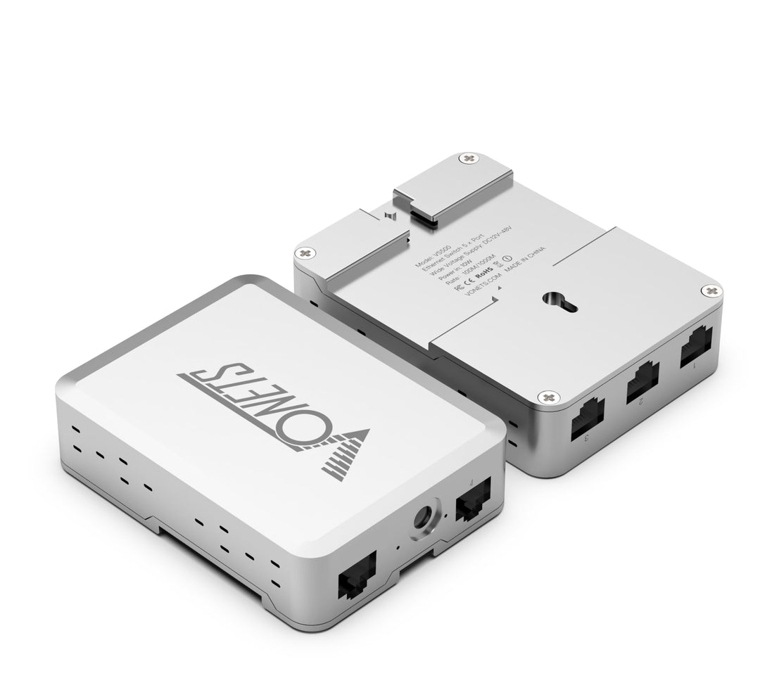 VONETS VS500 Industrie 5 Ports Gigabit Switch Ethernet RJ45 Splitter Extend LAN Netzwerk Port, 4 Por