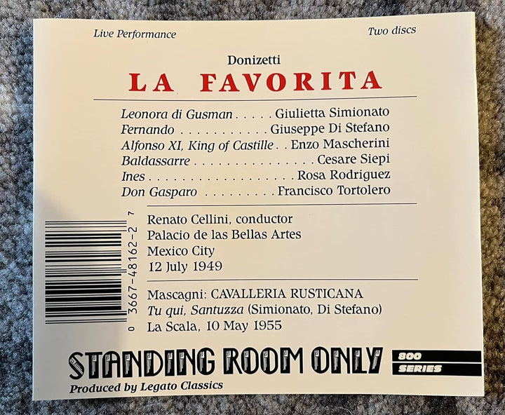 La Favorita, Audio-CD