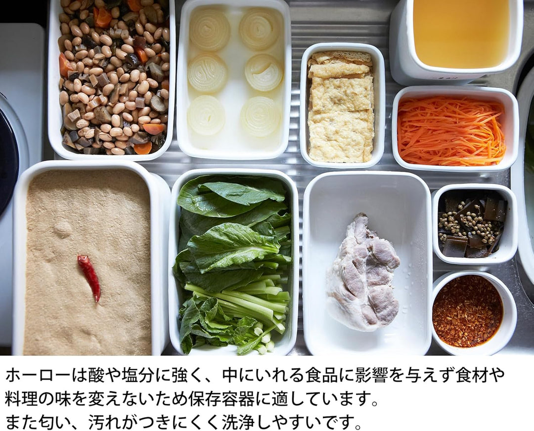 Noda Horo Storage Container Lebensmittelaufbewahrung Emaille Behälter 1,4 L Made in Japan
