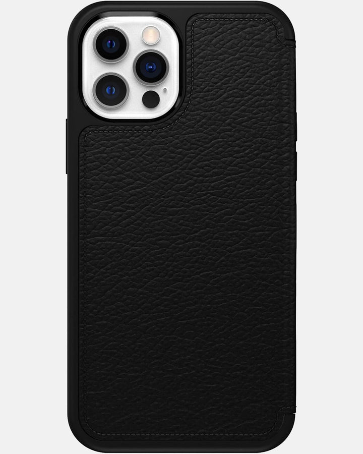 OtterBox Strada Hülle für iPhone 12 / iPhone 12 Pro, stossfest, sturzsicher,Premium Lederfolio mit z