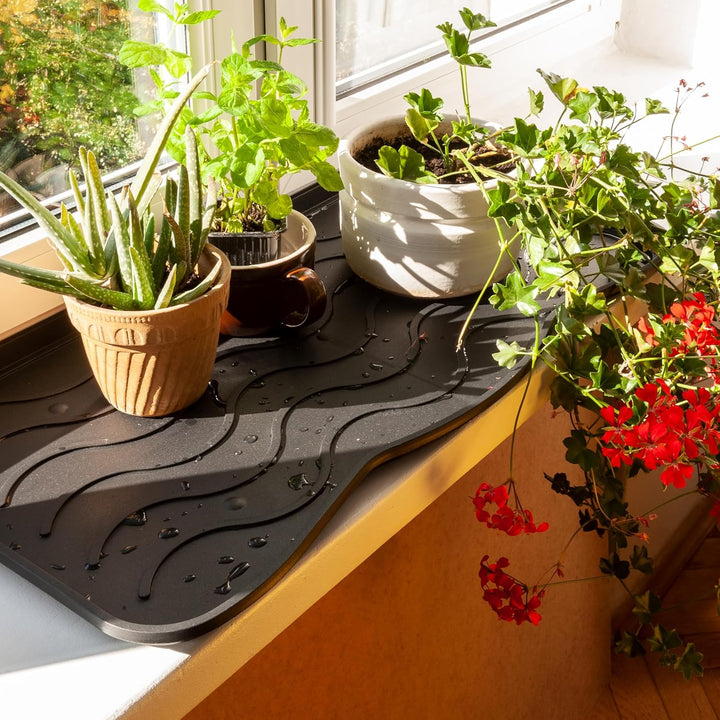 Set Schuhabtropfschale Schuhmatte Wasserdichte, pflegeleicht, Kunststoffmatte schützt Böden Schuhabl