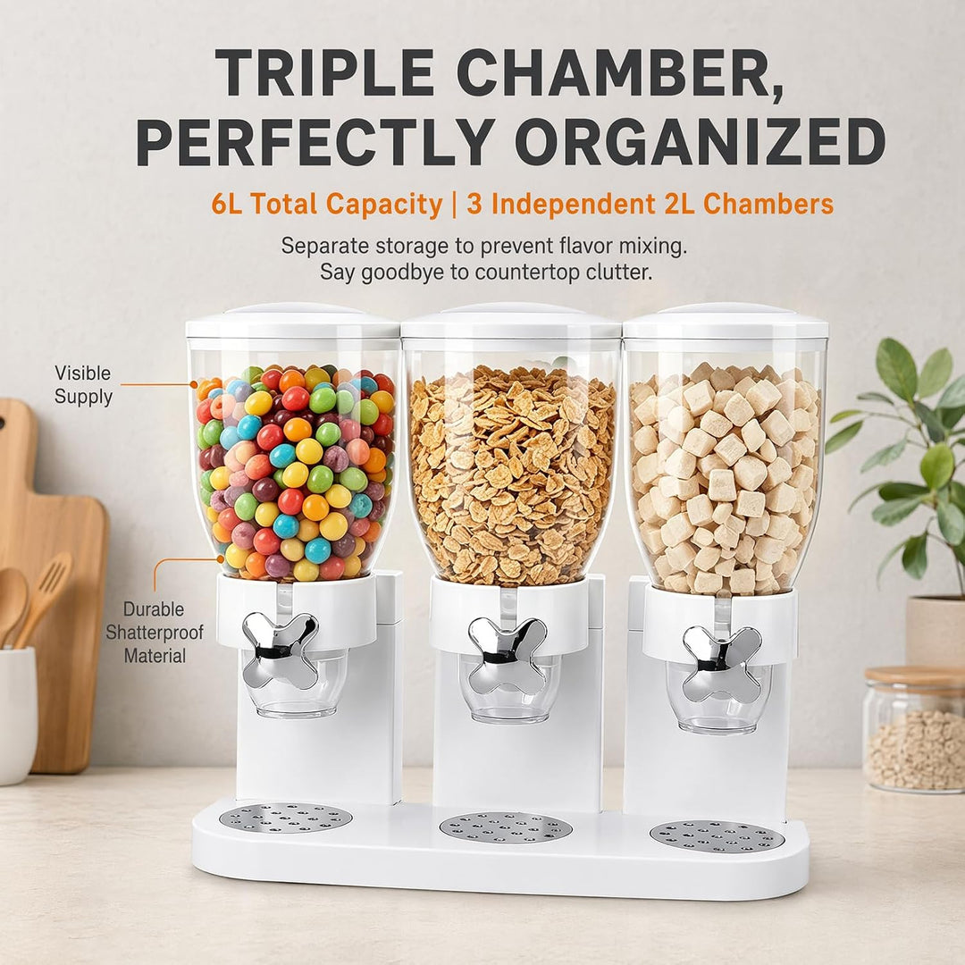 Cereal Dispenser Countertop 2L (A Triple 6L), A Triple 6l