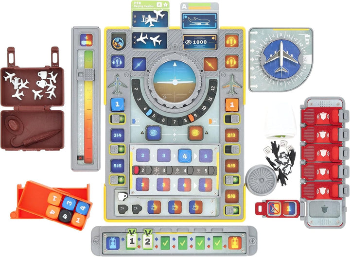 Feldherr Dashboard und Spielhilfe kompatibel mit Sky Team - 3D-Upgrade für Cockpit, Windanzeige und