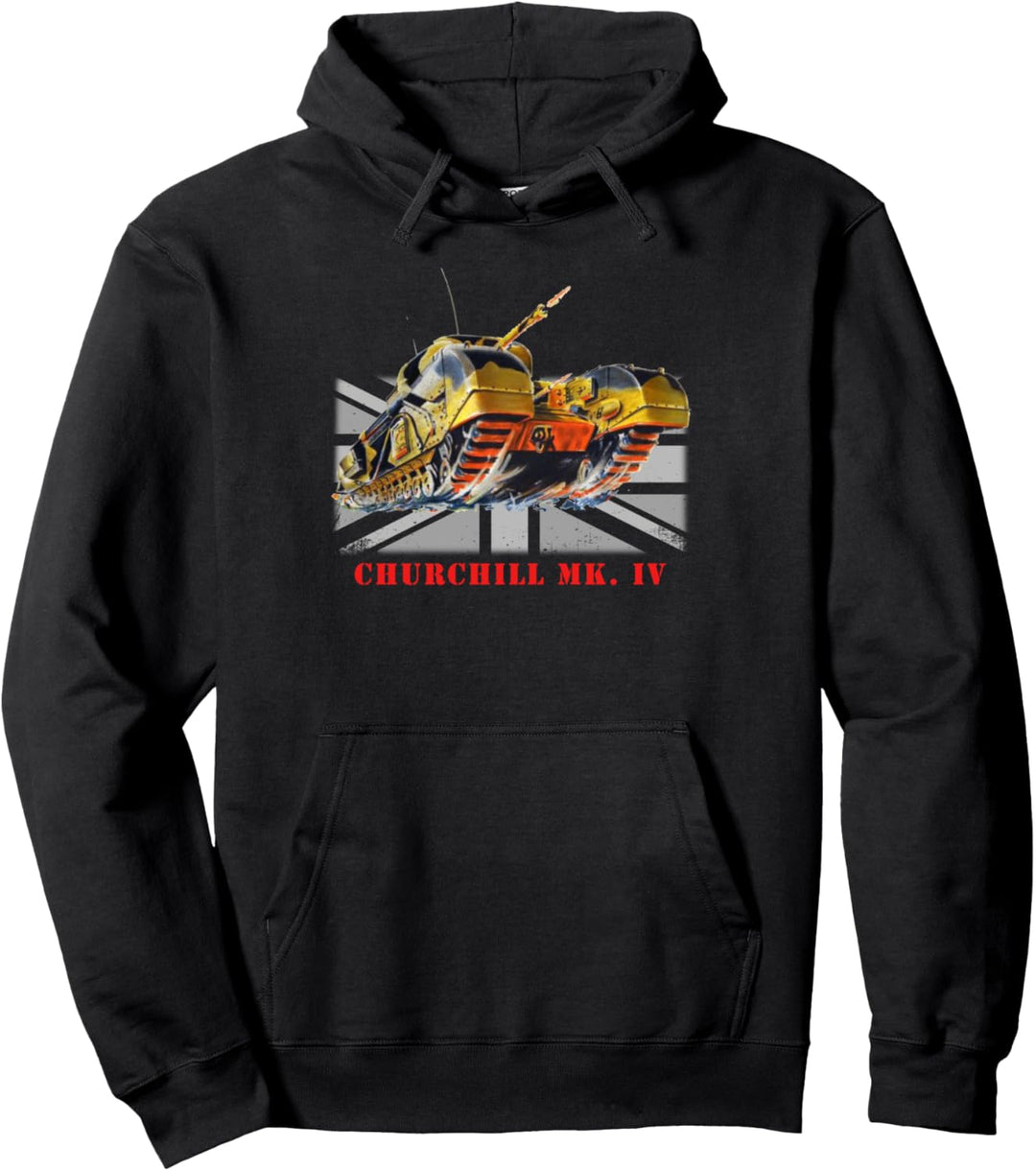 Britische WW2 Kampfpanzer Churchill Mk.IV Pullover Hoodie