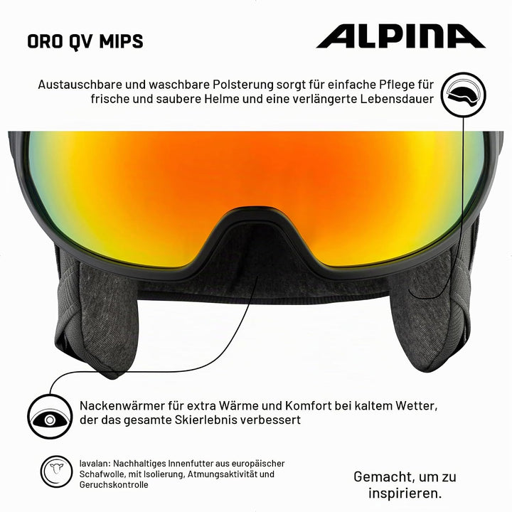 Alpina ORO QV MIPS - Unisex Visierhelm 51-55 cm, 51-55 cm
