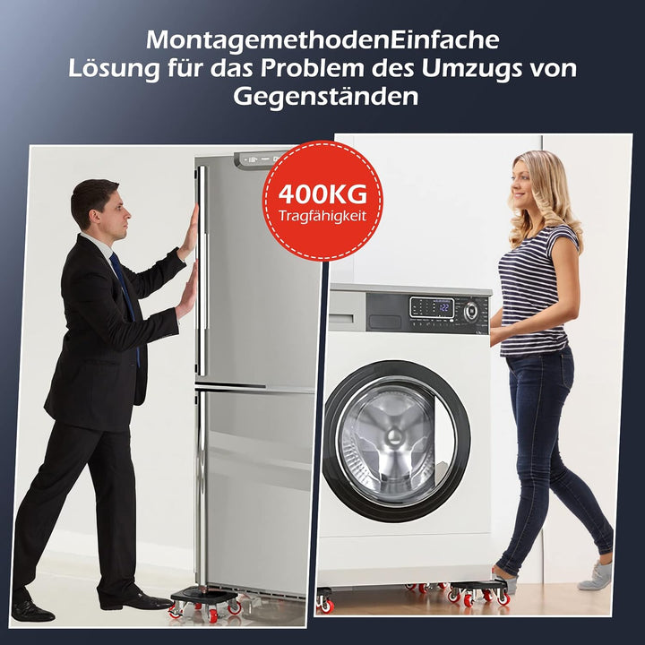 Dyna-Living Möbel Transportroller Set, Möbelroller mit Möbelheber & 4 Möbelrollen, Umzugshelfer Möbe