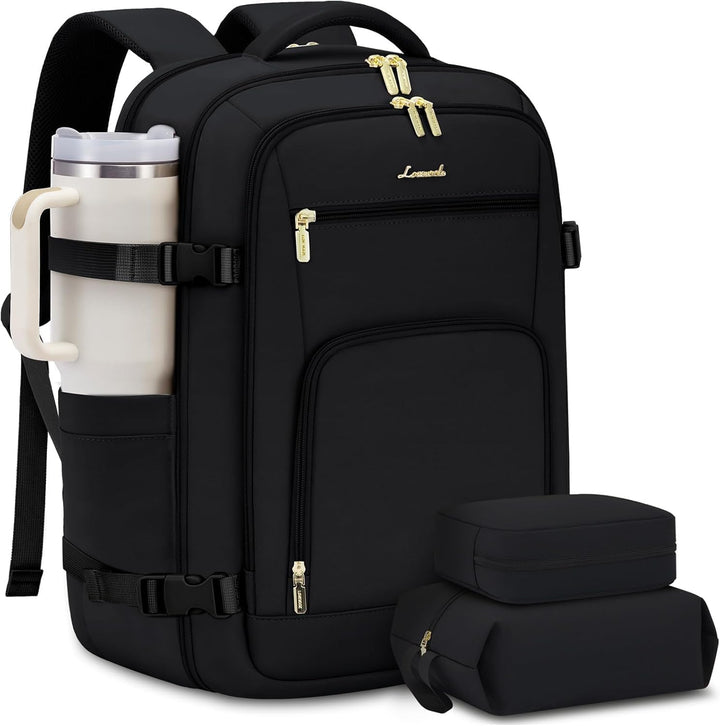 LOVEVOOK Handgepäck Rucksack Herren Damen, 40L Reiserucksack Flugzeug Travel Backpack für 17 Zoll La