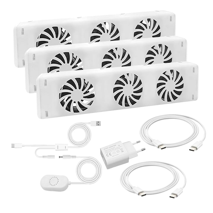 QH Booster radiator ventilator triple set, Triple set
