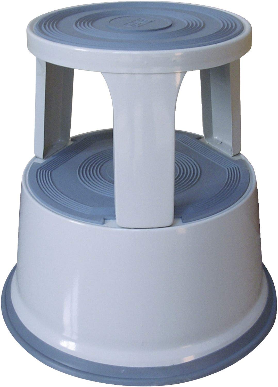 Q-Connect Rollhocker aus Metall, lichtgrau, 1, Lichtgrau