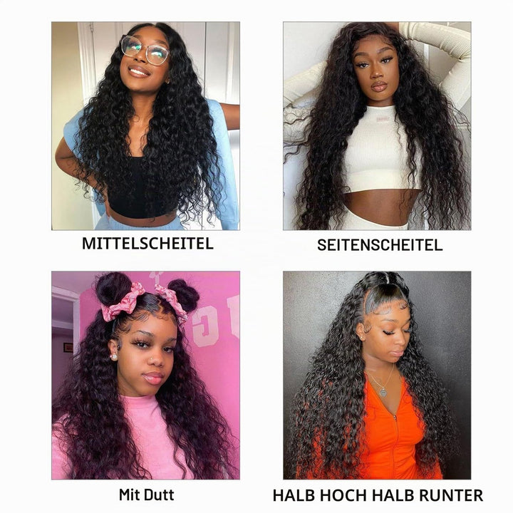 Yavida Brazilian WATER Wave Bundles with Closure Körper Welle Bündel 10A Brazilian Human Hair Bundle