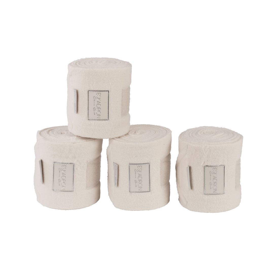 Eskadron Fleecebandagen 4er Set, Bandagen, fossil, Silk Purple, Soft Peach Grösse Pony Greige Pony,