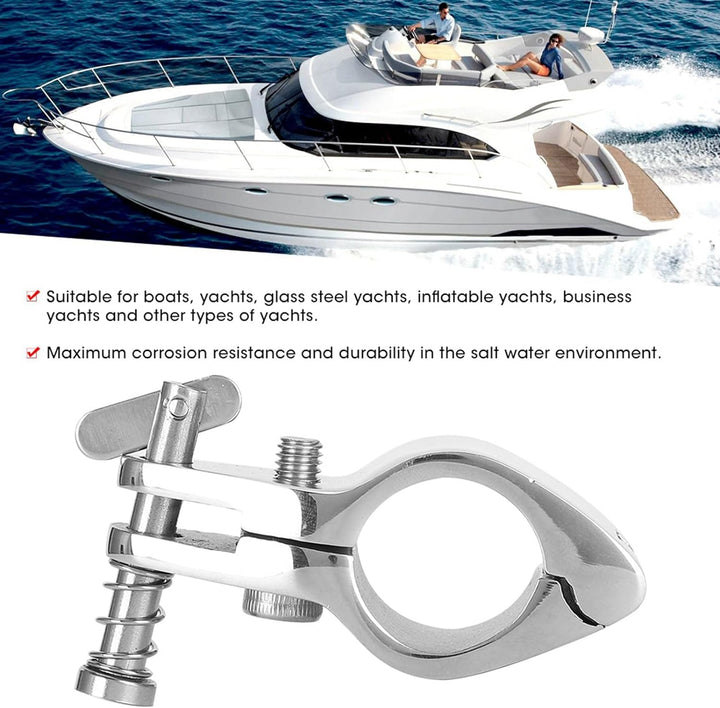 Jaw Slide Hardware Marine Jaw Slide Bimini Top Scharnierschienenhalterung 2 Stück Stahlboot klappbar