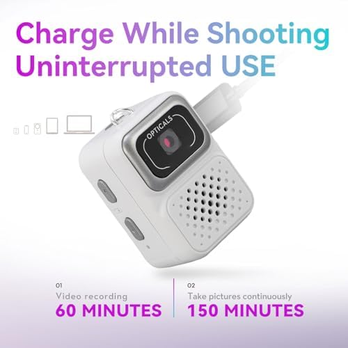 VBESTLIFE Tiny Keychain -Kamera, 1080p HD -Video 2MP Foto Tragbare Digitalkamera mit 0,96 Zoll Farbb