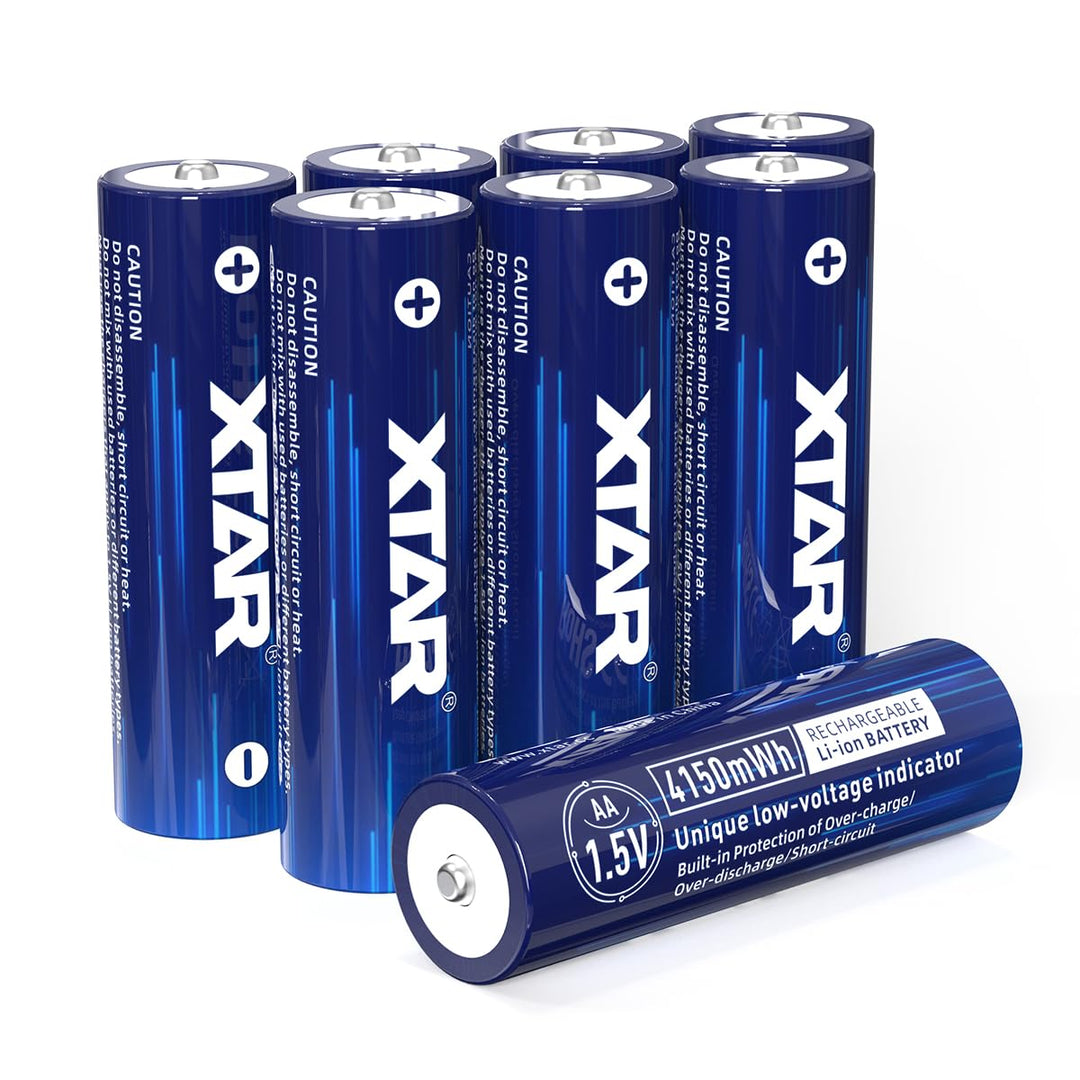 aa akkus 1.5v wiederaufladbar XTAR 4150mWh 1,5V AA wiederaufladbare AA Batterien (8Pack-4150mWh AA)