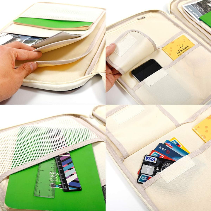 PORRASSO Dokumente Ordner Tasche Multifunktionale Dokumententasche Universale Portfolio Organizer Ta