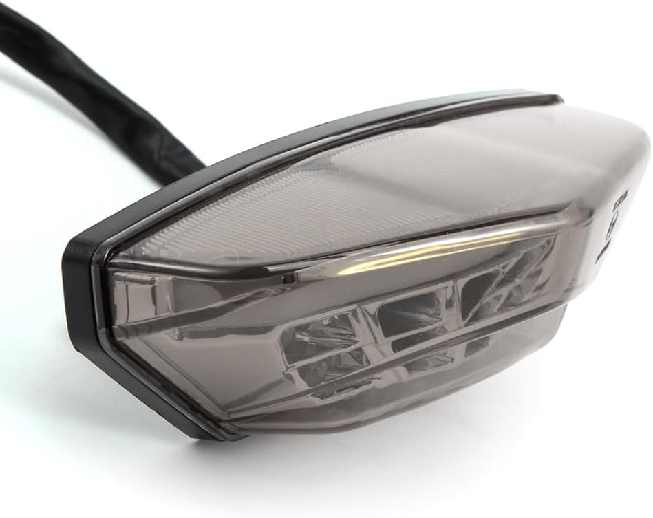 evomosa Motorrad Rücklicht LED rot Bremsleuchte hinten Kennzeichenleuchte Tagfahrlicht Universal für