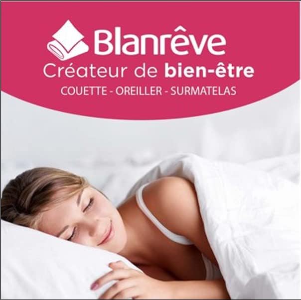 blanrêve - Nackenrolle, rund, milbendicht, Flauschiger Komfort, umweltfreundlich, pflegeleicht,, 160