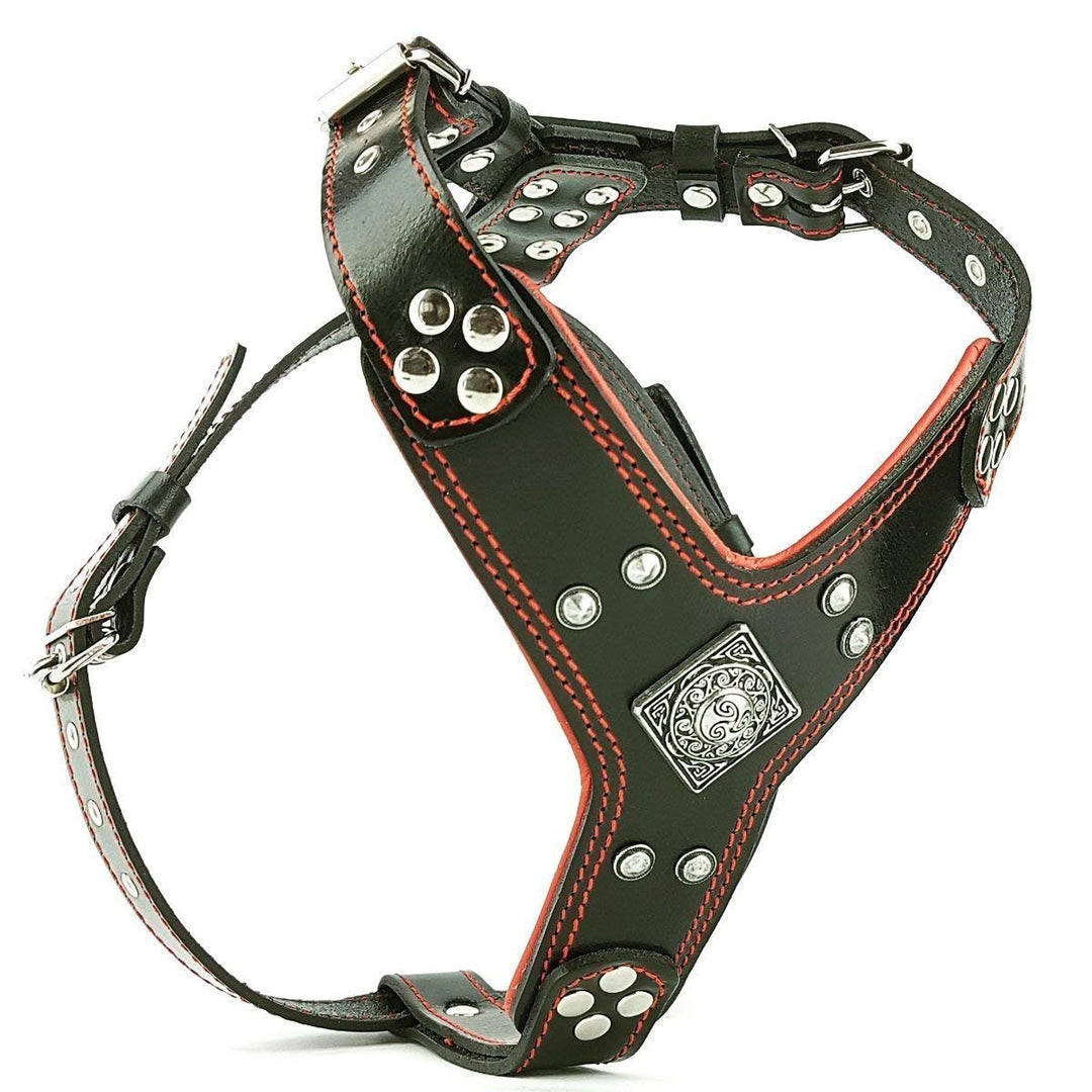 Bestia |EROS| Leder Brustgeschirr für grosse Hunde. Bis 145 cm Brustumfang. 100% Leder. Handgefertig