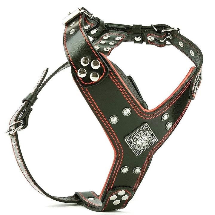 Bestia |EROS| Leder Brustgeschirr für grosse Hunde. Bis 145 cm Brustumfang. 100% Leder. Handgefertig