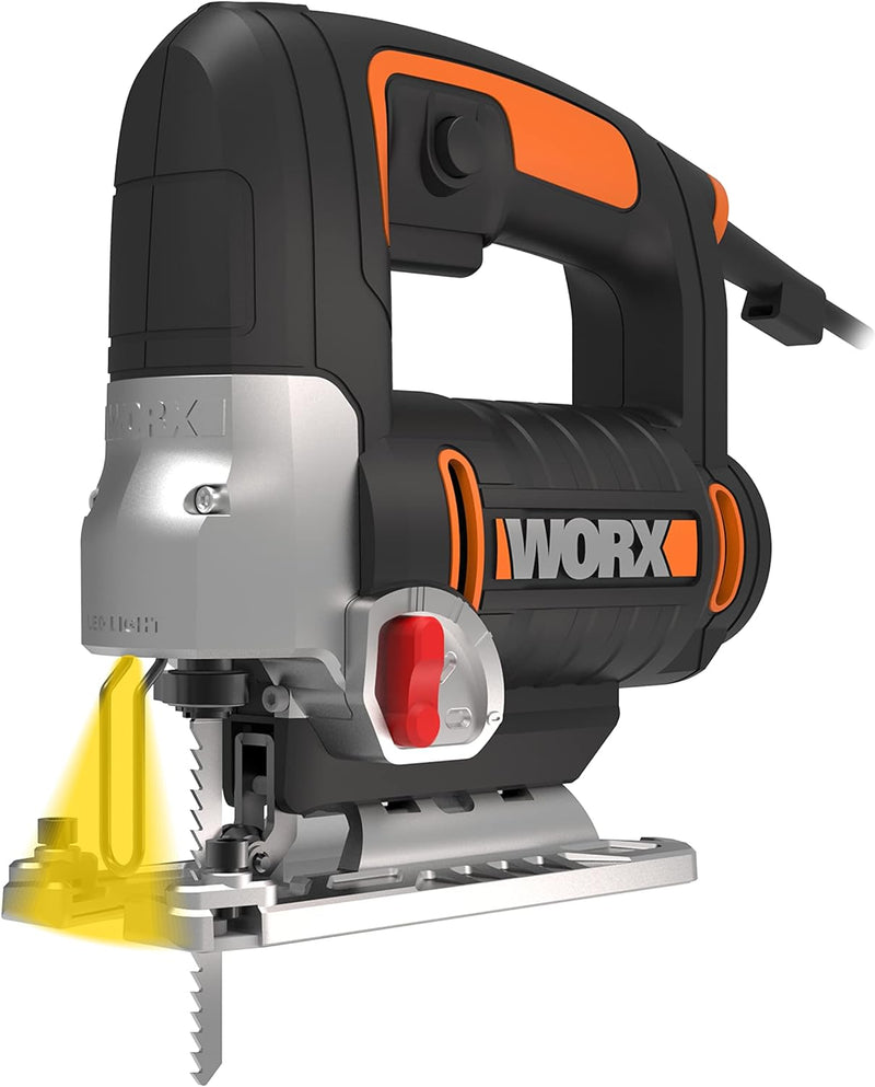 WORX WX479 Pendelhub-Stichsäge WX479, 750W – Handsäge mit 4-fach Pendelhub für präzises & kontrollie