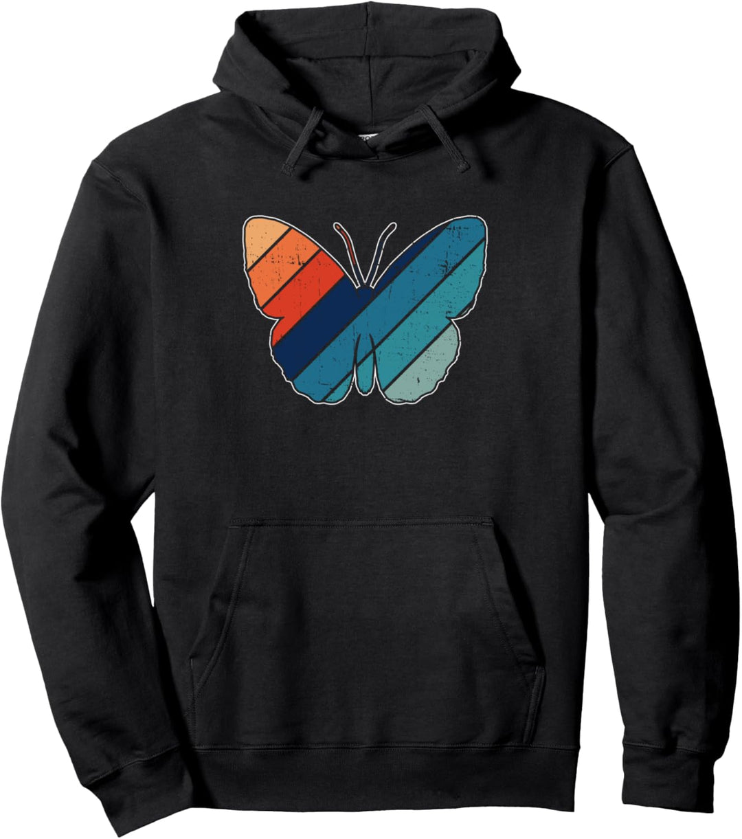 Schmetterling Retro Design Insekten süsse Schmetterlinge Pullover Hoodie