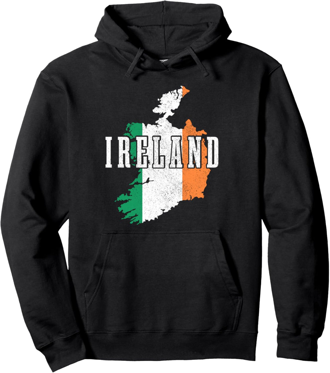 Irland Map Pride Irische Flagge Pullover Hoodie