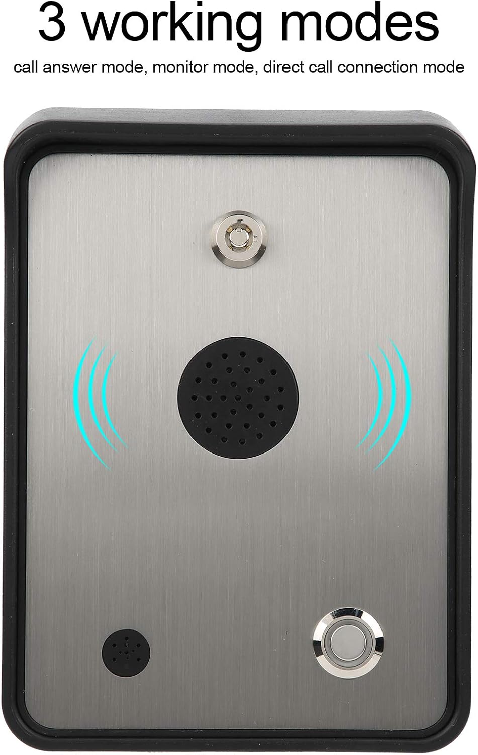 Notruftelefon GSM Freisprechanlage Audio Intercom Alarm Access Control System Geeignet für unbemannt