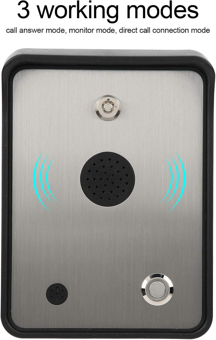 Notruftelefon GSM Freisprechanlage Audio Intercom Alarm Access Control System Geeignet für unbemannt